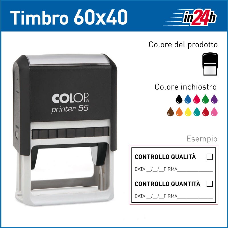 Timbro Colop Printer 55 - mm 60x40