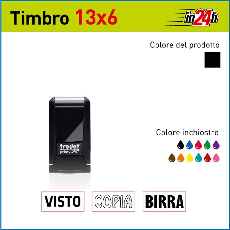 Timbro Trodat Printy 4907 - mm 13x6