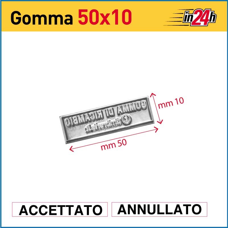 Gomma di Ricambio mm 50x10