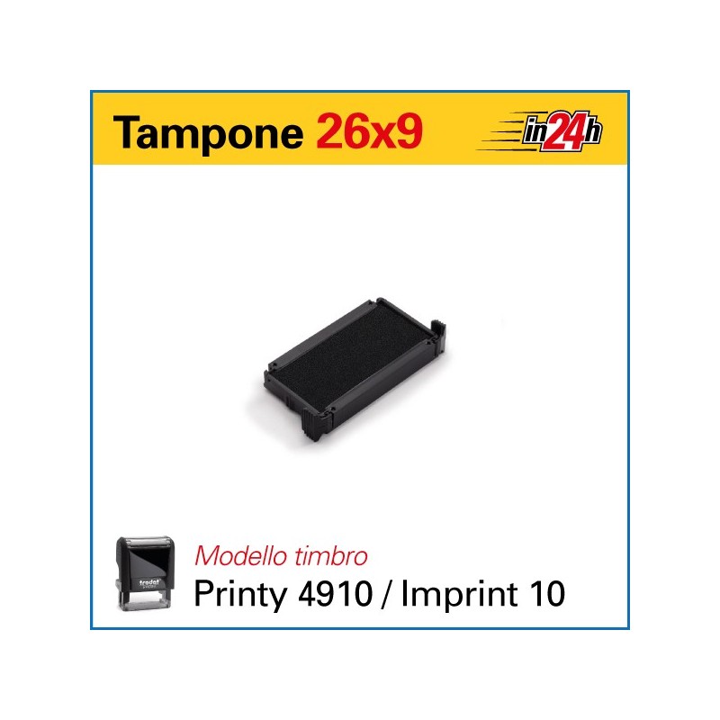 Tampone 6/4910 mm 26x9